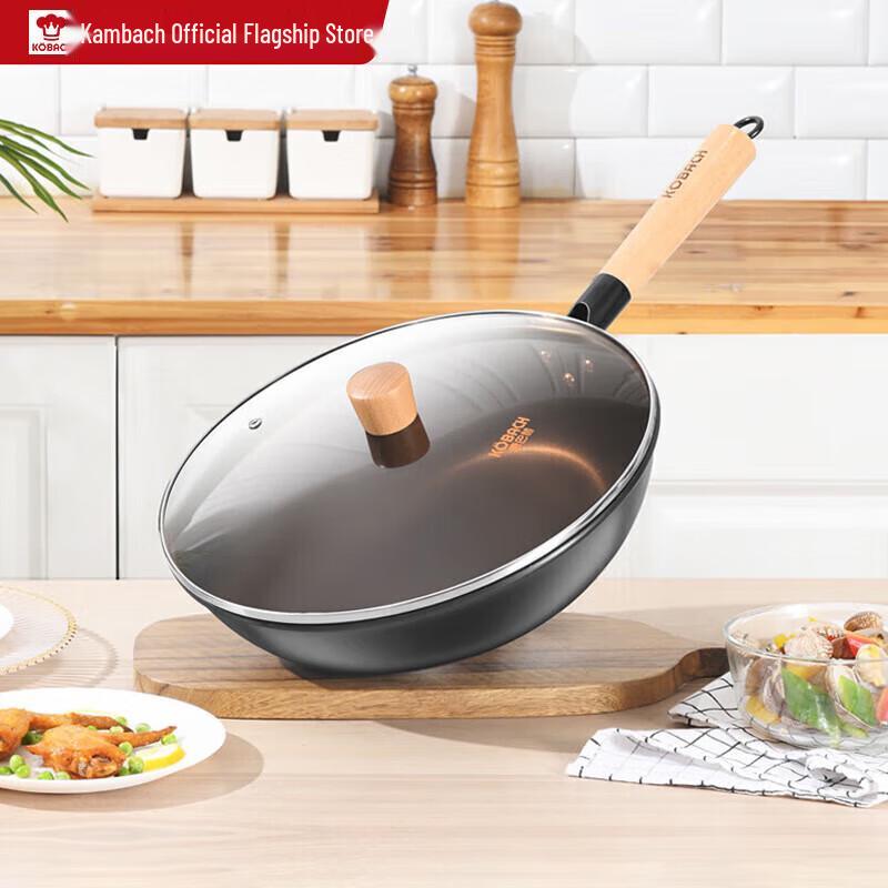 KOBACH Traditional Uncoated Iron Wok