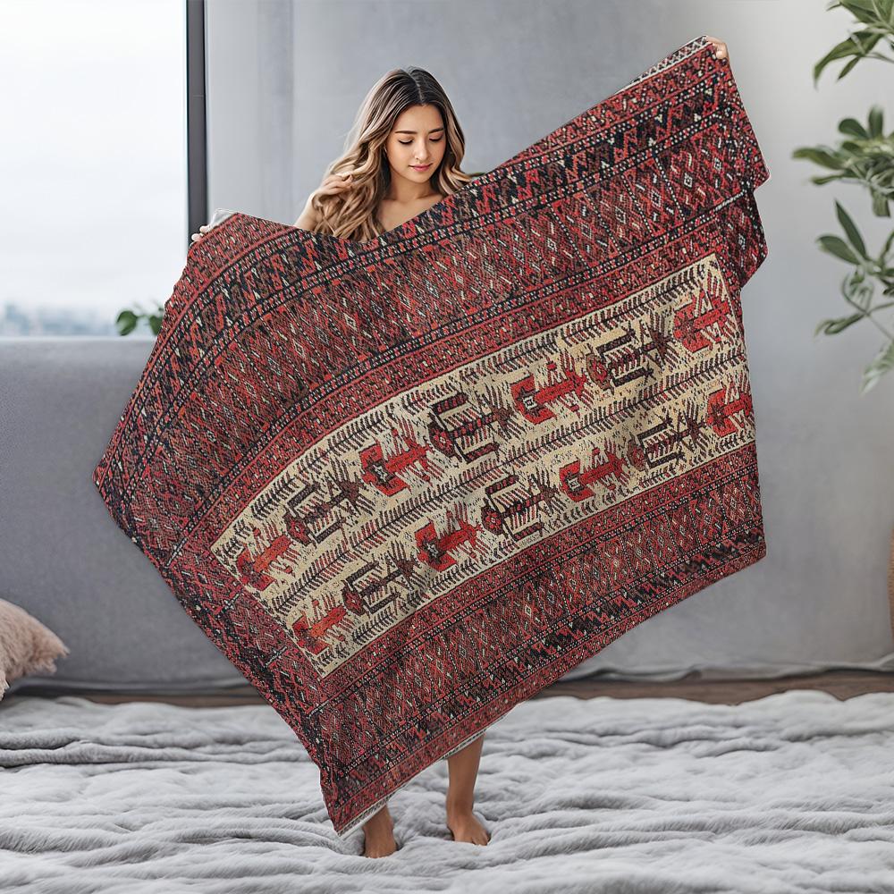 Vintage Ethnic Kilim Rug Traditional Handmade Moroccan Berber Area Rug Floor Mat Home Decor