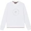 2023 Autumn New Knit Long Sleeve Shirt Fashion Casual Letter Pattern Round Neck T-Shirt Men Tops Standard-White F11W331202F-WT