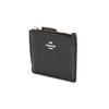 Coach Skinny Id Case Solid Color Leather Card Holder Mini Women Card Holder Black 57841-LIBLK
