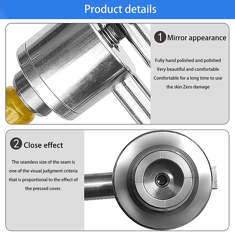 Vial Crimper Handheld Perfume Spray Bottle Crimper Glass Bottle Sealing Machine Capper Bottle Cap Crimping Tools 13/15/20Mm