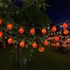 1pc 10/20 LED Halloween Horrible Flat Pumpkin String Light Battery Powered For Home Bedroom Garden Festival Party Decoration