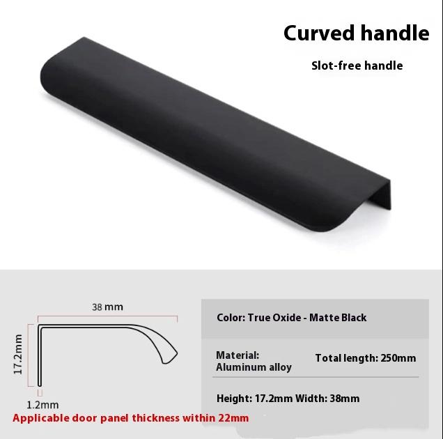 Verborgene Metall-Schubladengriffe, Moderne Schrankbeschläge für Kleiderschrank und Schubladen, 8 cm - 50 cm