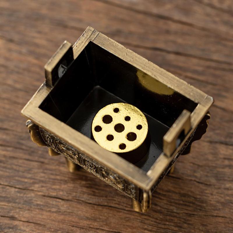 Mini Ding Incense Burner Indoor Aromatherapy Burner Tea Ceremony Ornament Small Thread Incense Sandalwood Vertical Incense Stand