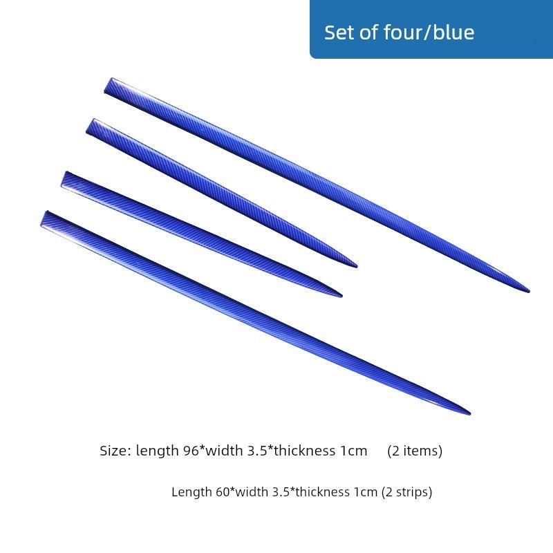 Strip, Door Anti-Scratch Strip, Scratch-Resistant Sticker, Car Body Door Edge Protection Decorative Strip, Carbon Fiber Glossy Strip Adhesive Sticker [Body Anti-Collision Strip] Carbon Fiber Blue