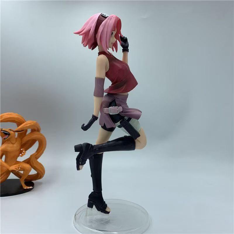 22cm Anime Naruto Shippuden Haruno Sakura Hyuuga Hinata Action Figure Model Toy Collectible Doll Christmas Gift