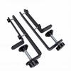 2PCS Desk Clamp Pegboard Fixing Bracket Adjustable Thickened Pegboard Mounting Bracket for Office Garage Kitchen Home