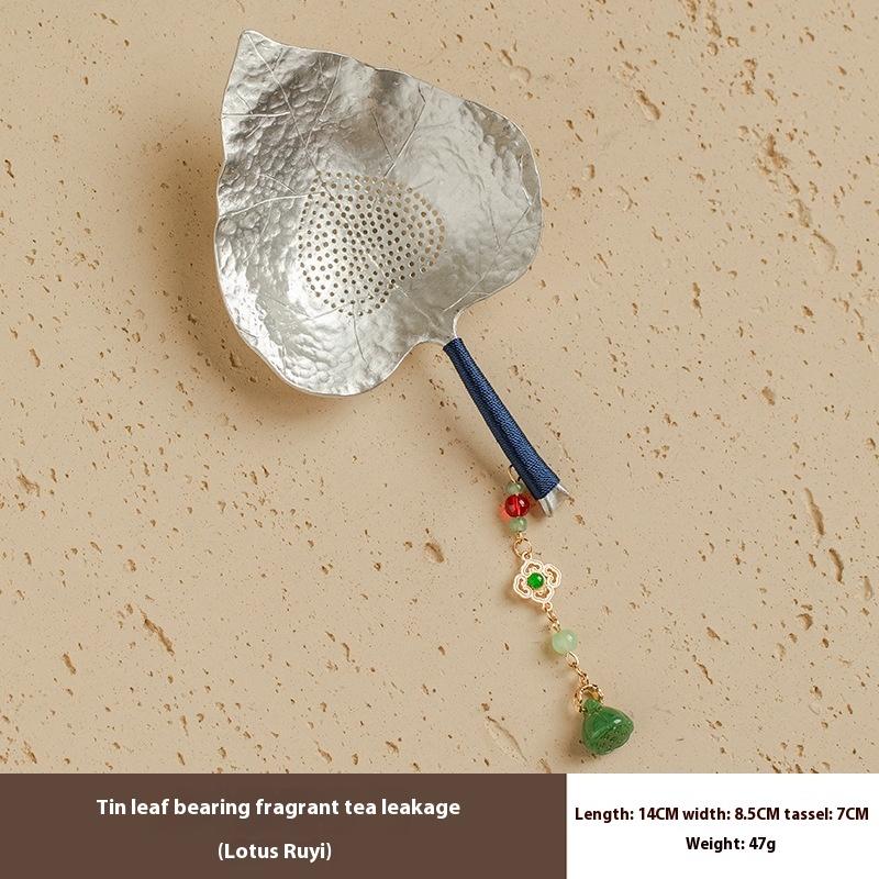 

Tin Tea Strainer Set Filter Net Kung Fu Tea Accessories Creative Handmade Leaf Filter Tea Strainer