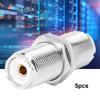 5pcs SO239 UHF Female To Female Plug Jack RF Adapter Connector for 2 PL259 Plugs