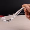 Exquisite Crystal Glass Spoon Transparent Dessert Teaspoons Easy To Clean Soup Spoons  Hotel