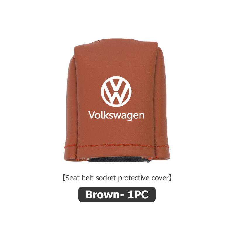 For Volkswagen VW Universal Car Front Seat Belt Buckle Protect Cover Anti Scratch Passat Golf 4 5 6 Tiguan Polo Scirocco Jetta QR9