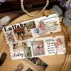 Retro Europäische Florale Buchstaben Zeit Sammlung Journal Aufkleber Goldfolien Abziehbilder für Scrapbook Vintage Handgemachte Bastelbedarf