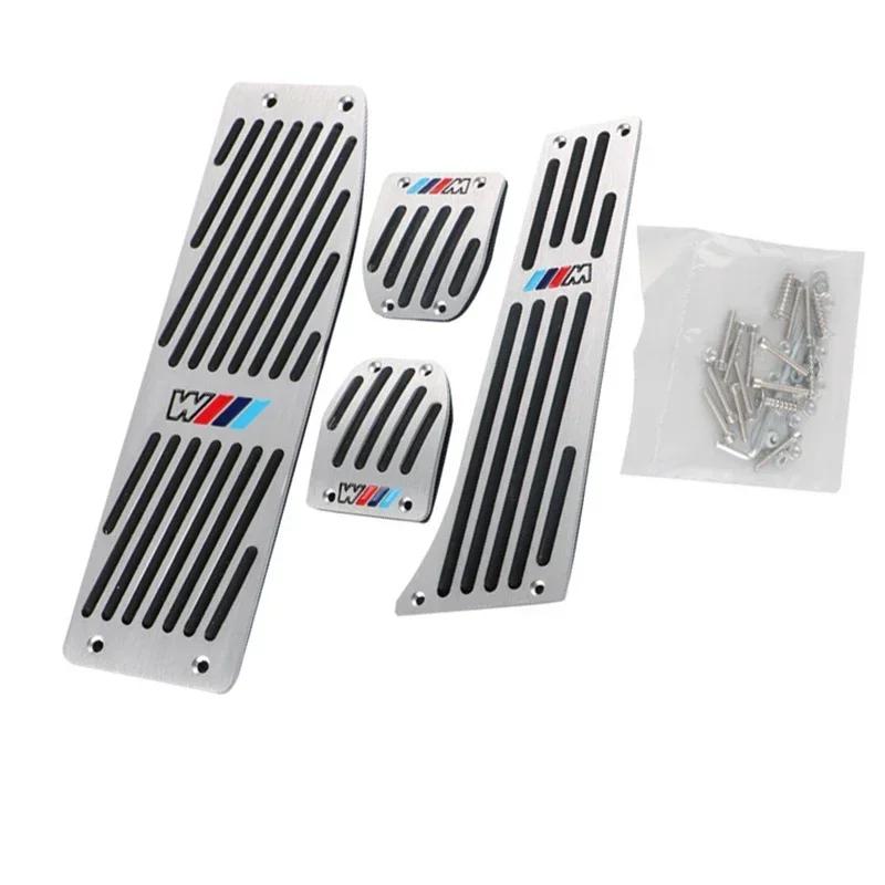 WZMR4 For BMW 1set Aluminum Car Accelerator Pedal Mat for BMW F01 F02 F10 F20 F30 F31 F34 F48 F87 Car Accessories