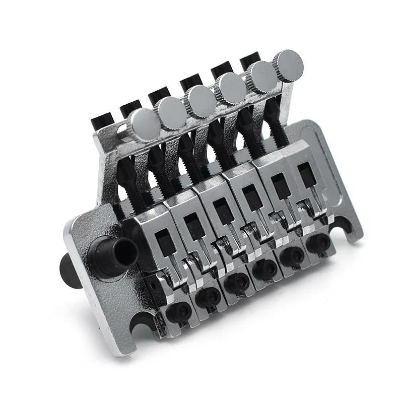 Doppel-Locking-Tremolo-Brückensystem mit Vibratohebel für E-Gitarre, Schwarz Gold Chrom Farbe Gitarrenteil