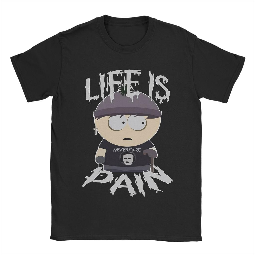 Life Is Pain SouthParks T Shirt Mens 100 Cotton Novelty TShirt Round Neck Tee Shirt Short Sleeve Clothes Party