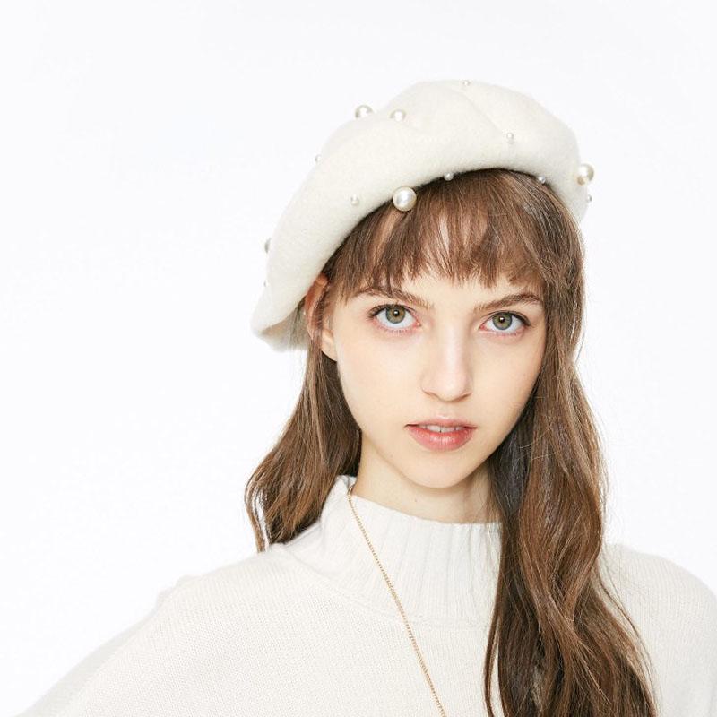 2019 Wool Women Winter Berets Luxury 