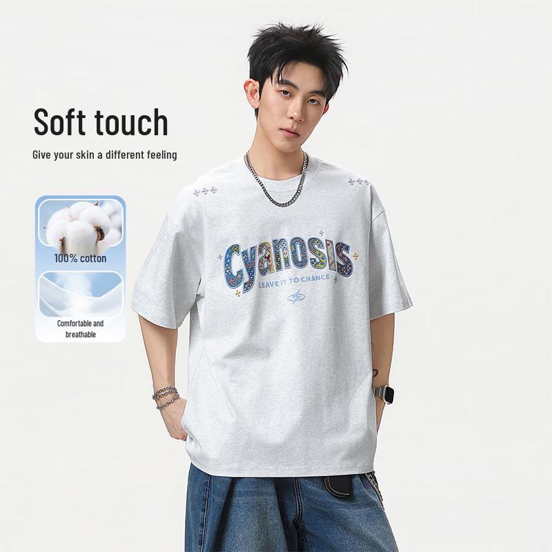 MEDE Ethnic Patchwork Embroidered T-Shirt L