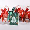 Santa Claus Christmas Gift PVC Tote Bag - Square Souvenir & Apple Packaging for Christmas Eve