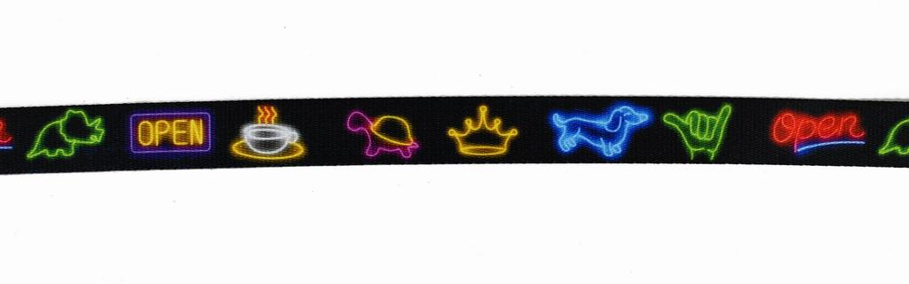 Reversible Leash 2.5cm x 240cm Neon