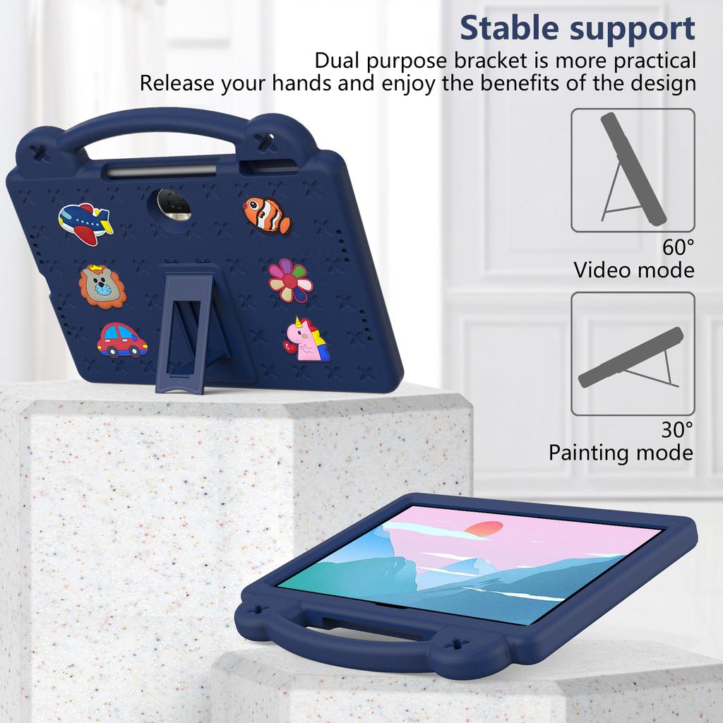 For Honor Pad 9 Tablet Case Anti-scratch EVA Cute Patterns Kickstand Cover with and Handle