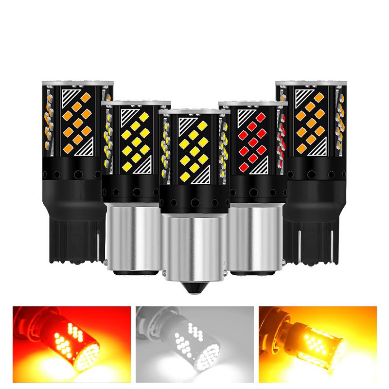 1156 BA15S P21W BAU15S PY21W 1157 BAY15D P21/5W 2016 70SMD Canbus Bez Błędu Żarówka LED Kierunkowskaz Lampka Cofania Samochodowa 12V