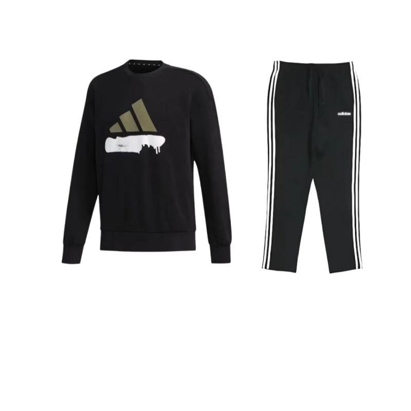 

Adidas Solid Color Crew Neck Pullover Sweatshirt Casual Sports Set Unisex Sweatshirt DU0456+-FM9405 S