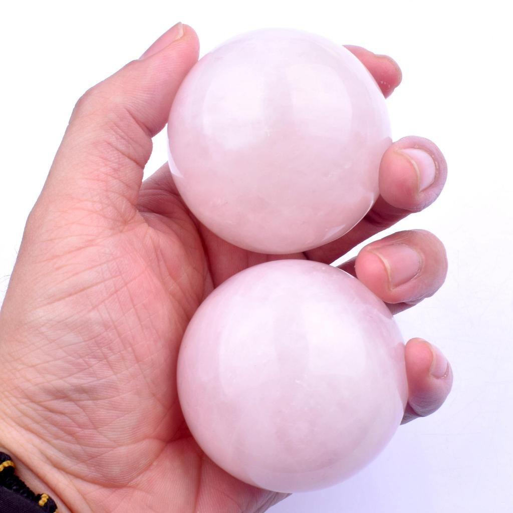 Rose Quartz Polished Crystal Ball (1.6-5cm) - DIY Crafts & Home/Office Decor