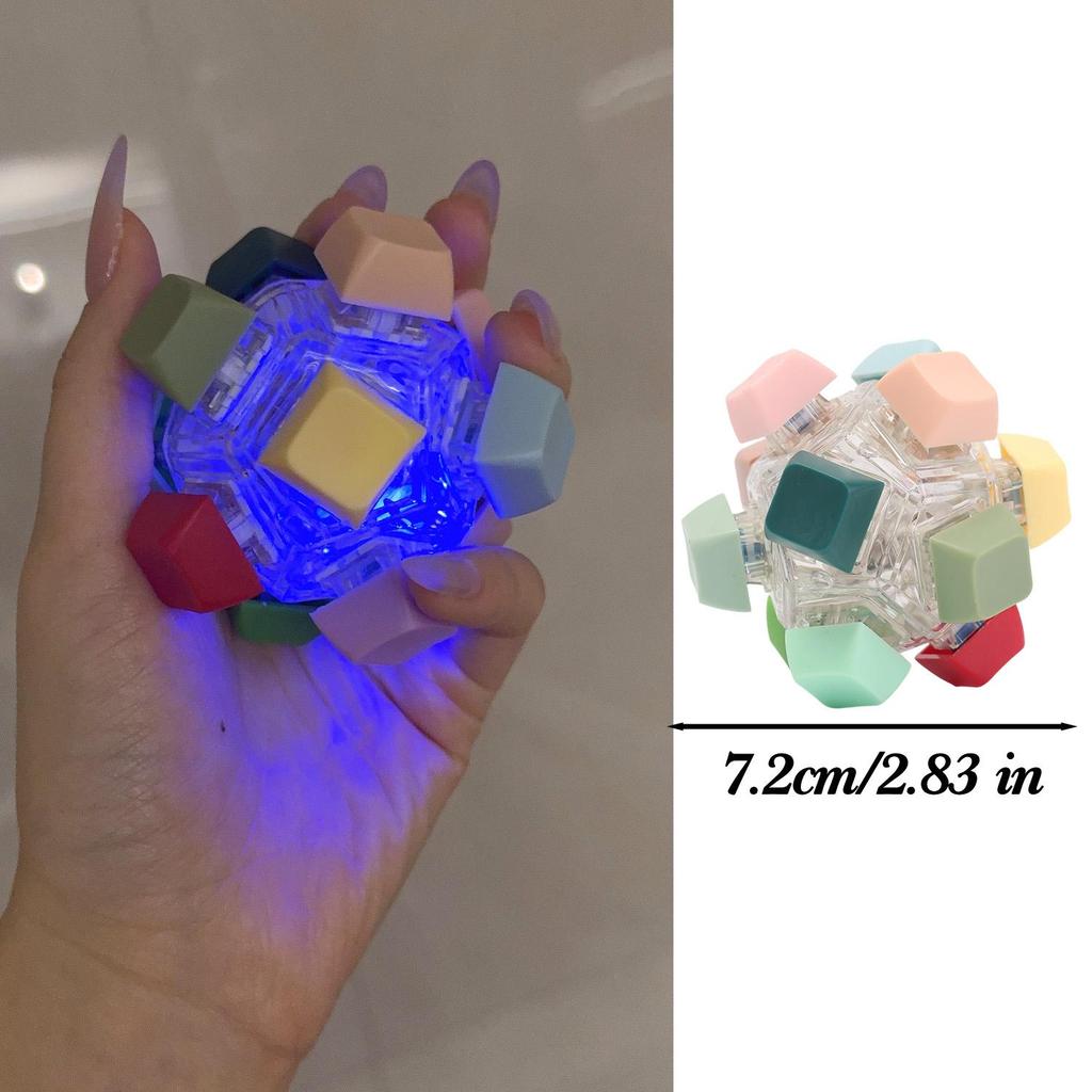 Creative Spherical Keyboard Key Fidget Toy Anti-Anxiety Stress Relief Finger Game for Adults Funny Portable EDC Office Desk Toy