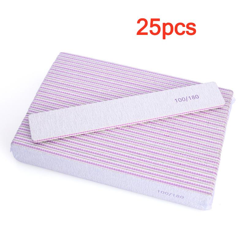 Xiaomi 25-Pack Double-Sided Nail Files, Grit Professional Emery Boards for Natural And Acrylic Nails, Reusable Manicure Nail Art DIY