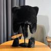Thickened Winter Hats For Women Keep Warm Windproof Furry Trapper Hat With Cute Tail Ear Protectors Bomber Hat Winter