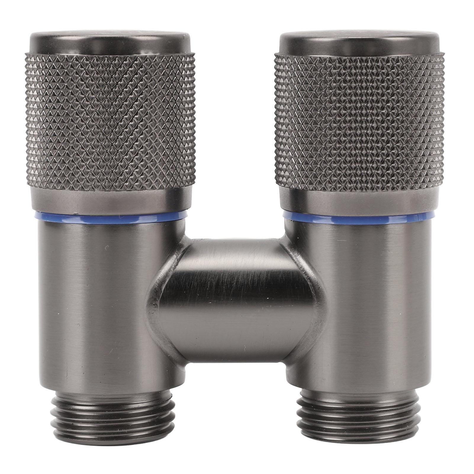 Двойной переключающий водяной клапан 1 G1/2 дюйма DN15 Вход 2 G1/2 дюйма Выход Наружная резьба Водяной клапан для стиральной машины Угловой запорный клапан DN15