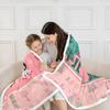 Pink Nutcracker Sherpa Throw Blanket for Couch Christmas Super Soft Cozy Fleece Xmas Cute Cartoon Blanket for Winter,Plush Throw