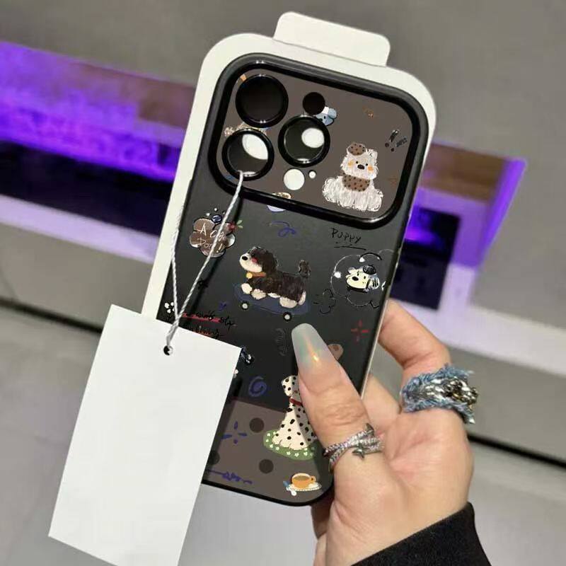 Skateboard Puppy for iPhone Apple 17PRO Mobile Phone Case 16 Large Windows 15 Matte 14 Anti-drop 12/11X