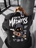 2026 Hot Selling Fashionable Men's Cartoon Letter Printed Comfortable and Breathable Round Neck T-shirt Outdoor Street Style Top