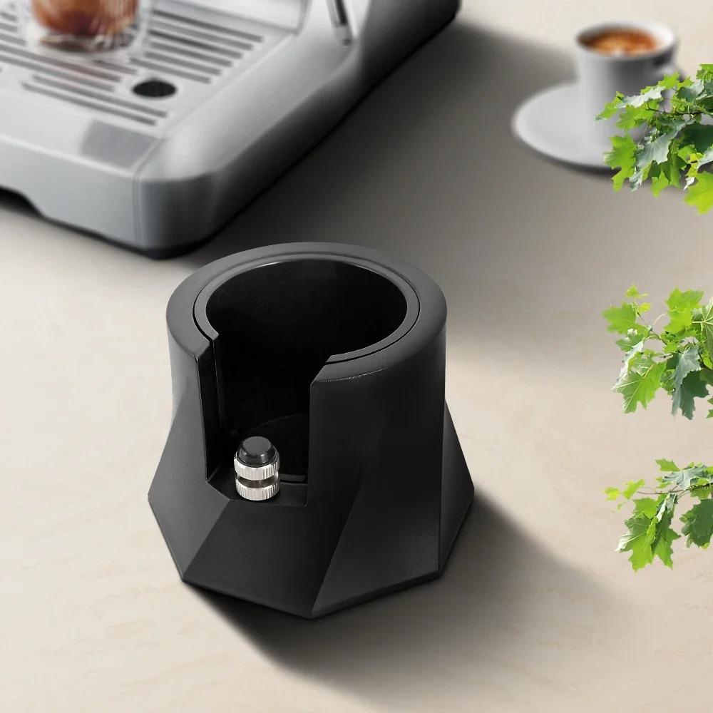 Spiral Pattern Coffee Tamper Base Black Coffee Portafilter Station Coffee Tamper Holder  Cafe