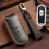 2/3/4 Bottons Genuine Leather Auto Key Fob Case Cover Fit For Mazda 3 Alexa Cx-30 Cx30 Cx5 Cx-5 Cx8 Cx9 Cx4 Auto Accessories