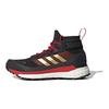 adidas Terrex Free Hiker Gtx Wygodne buty trekkingowe Antypoślizgowe Oddychające Wysokie buty outdoorowe Funkcjonalne buty Damskie buty trekkingowe Czarno-czerwone FW1172