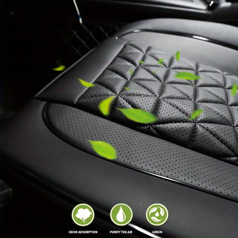 1PC Diamond-Quilted Premium PU Leather Car Seat Cover Non-Slip Breathable Universal Fit for Sedans SUVs Trucks - Seat Pad