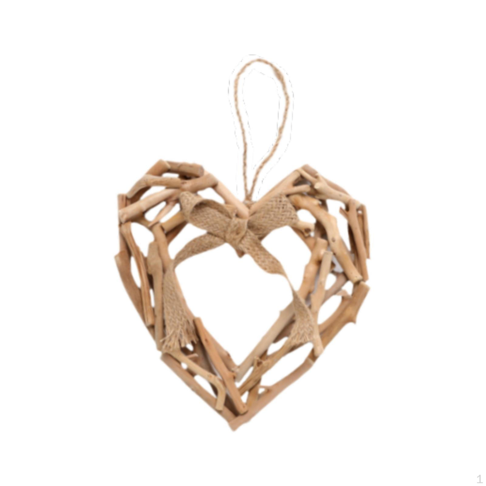

Подвесной декор в виде деревянного сердца для особых случаев и встреч S