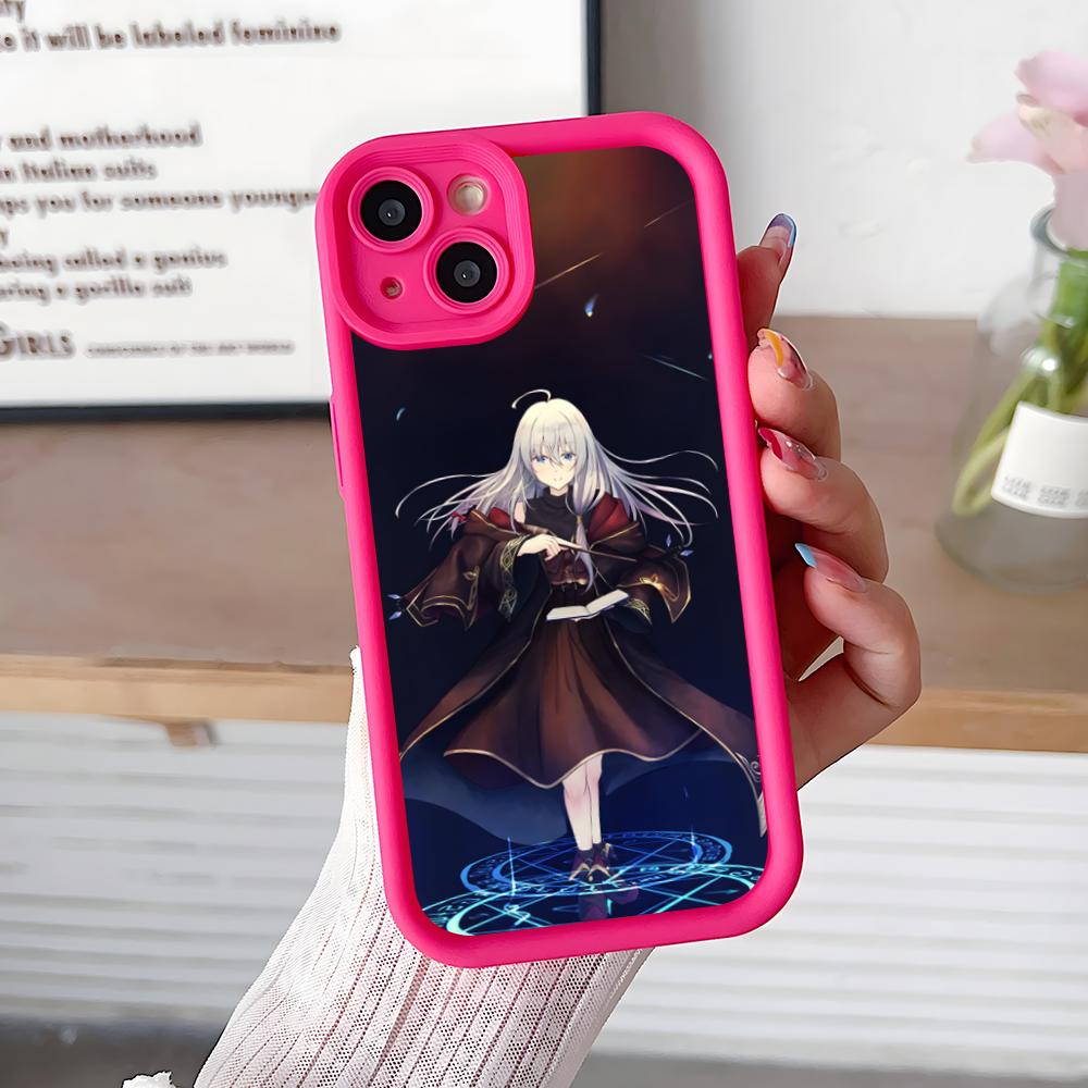 Wandering Witch Elaina Thicken TPU Mobile Phone Case for iPhone 17 16 15 14 13 12 11 Air Pro Max Plus Colorful Cover