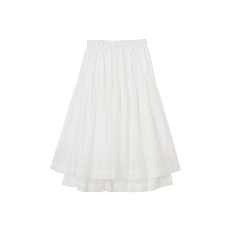 Demana Glazed Snow Lyocell Midi Skirt