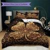 Leaf Pattern Bedding uilt Set uilt Cover Pillowcase Home Decoration Birthday Gift (1 * duvet cover + 2 * pillowcase  without core)62