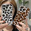 Leopard Print Phone Case For iPhone 17 Pro Max Coque iPhone 16 15 14 13 Pro Max 11 Clear TPU Silicone Soft Cover