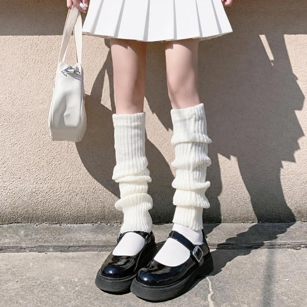 Heap Socks Lolita Leg Warmers Knitted Wool Leg Warmers Knitted Leg Warmers  For Women Ladies