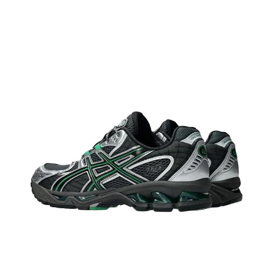 Asics Gel-Nimbus 10.1 Versatile Comfortable Running Shoes Unisex Sneakers Black Silver Green 1203A543-022