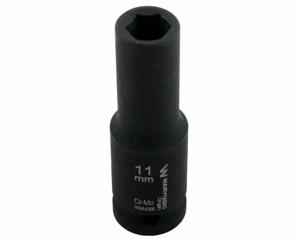 Long Hexagonal Impact Socket 1/2". 11 . CrMo. DIN 3129. Waryński