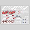 For  Fork Motorcycle UV Stickers Motocross Fairing Stereoscopic Helme Suspension Shocker Damper Waterproof Decals