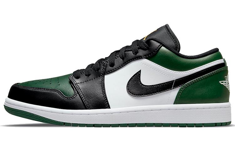 Jordan Unisex Green Air 1 Low ' Toe' 553558-371 Cm