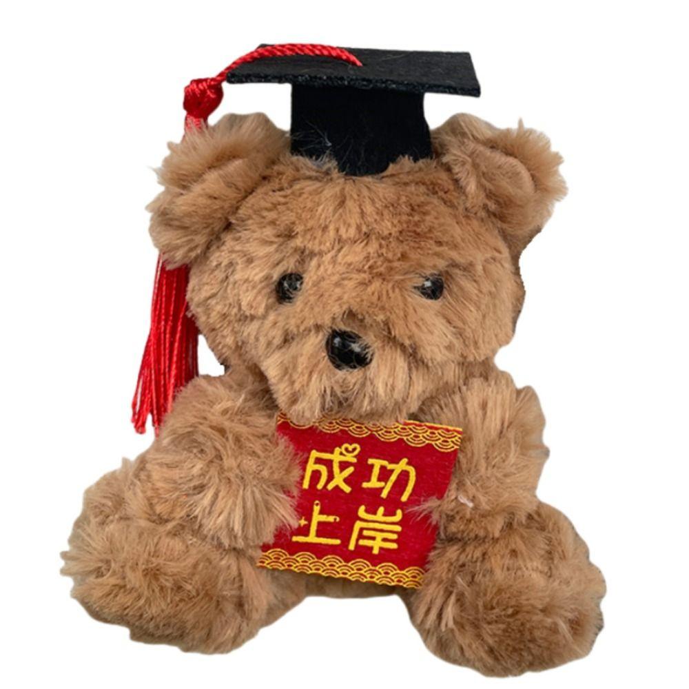 Cute Graduation Bear Plush Toy Soft Stuffed Dr Bear Plush Doll  Graduation Gift