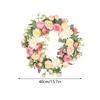 Artificial Peony Wreath Peony Flower Spring Wreaths for Wall Wedding Party Home Decor